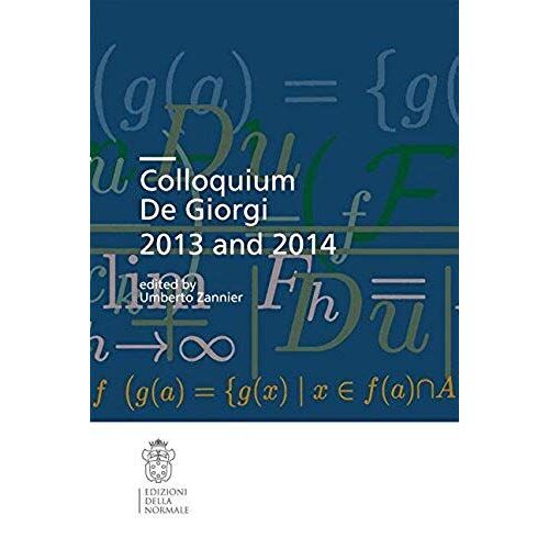Colloquium De Giorgi 2013 And 2014