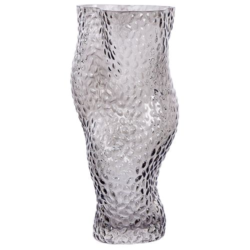 Verre Vase à fleurs 31 cm Gris DYTIKO