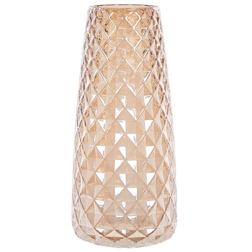 Verre Vase à fleurs 23 cm Orange PACHEIA