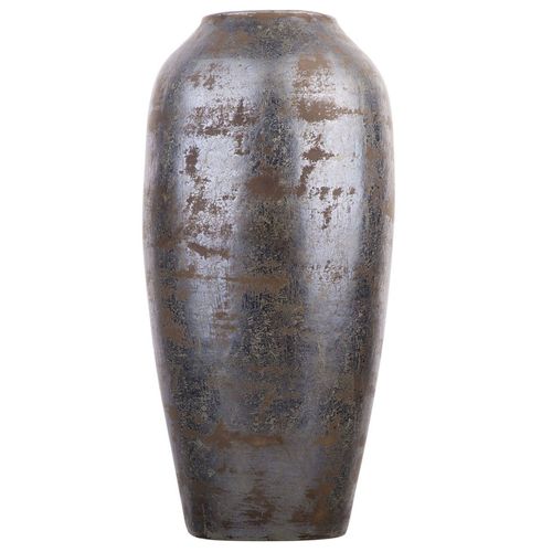 Terre cuite Vase décoratif 48 cm Gris LORCA