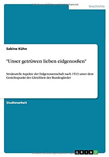 Unser Getrüwen Lieben Eidgenosßen