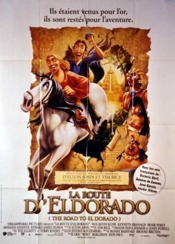 La Route D'eldorado - 2000 - Éric Bergeron Et Will Finn - 40x60cm - Affiche Cinema Originale Envoi Plié