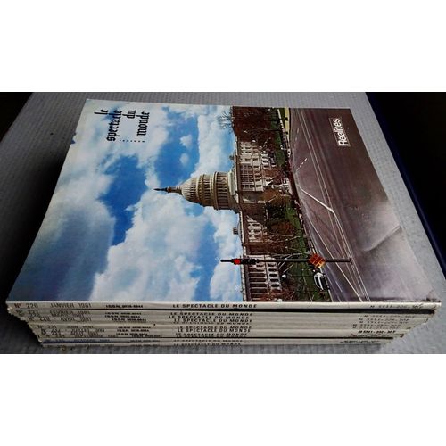 Revue "Le Spectacle Du Monde" Année 1981 - 11 Numéros (N° 226 À 236)