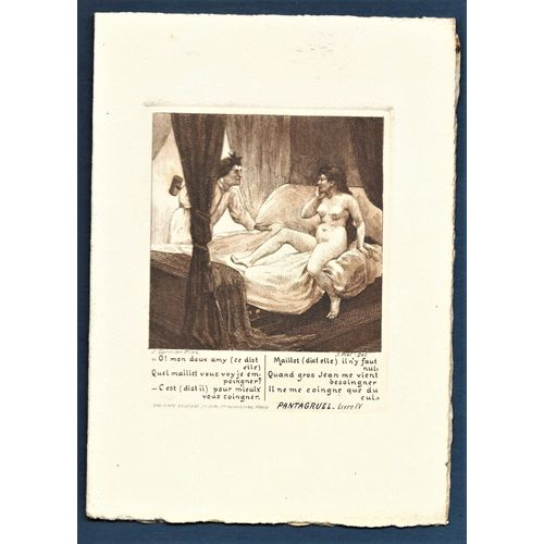 Carte Double Nu Sexy De Pantagruel Livre 4 / Non Carte Postale