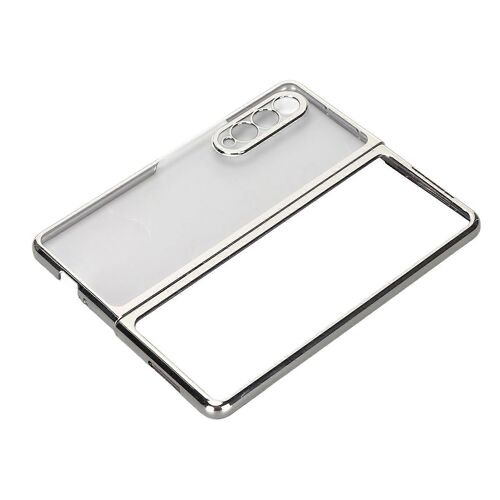 Étui De Téléphone Pliant Étui De Téléphone Galvanisé À La Mode Couvercle De Protection De Téléphone Pour Z Fold 3 Argent