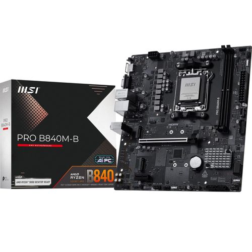 MSI PRO B840M-B carte mère AMD B840 Emplacement AM5 micro ATX