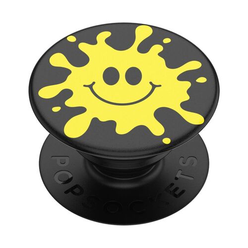 Support PopGrip Adhésif Stand et Selfie Splat Noir Popsockets