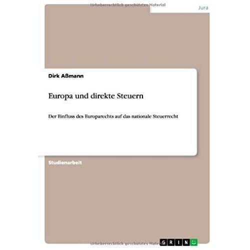 Europa Und Direkte Steuern