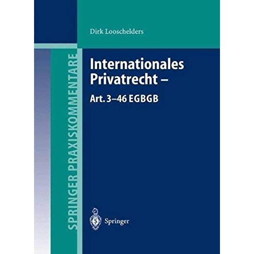 Internationales Privatrecht - Art. 3-46 Egbgb