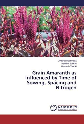 Grain Amaranth As Influenced By Time Of Sowing, Spacing And Nitrogen