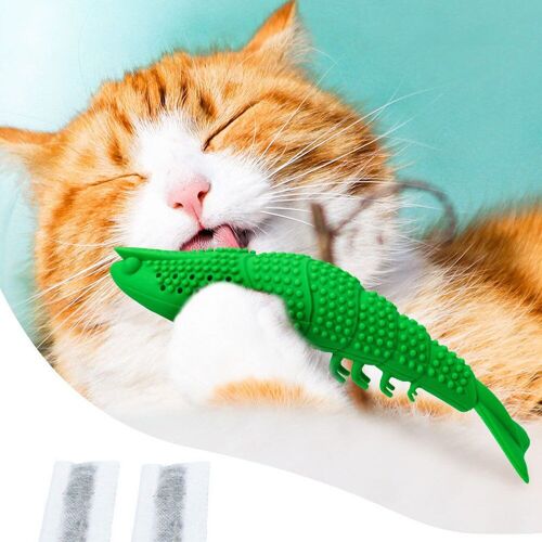 Xui Jouet Brosse À Dents Pour Chat Brosse À Dents, Mâcher Le Chat, Jouet Écrevisse En Forme De Chaton, Nettoyage Des Dents De Chaton, Soins Dentaires J2y