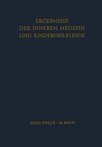 Ergebnisse Der Inneren Medizin Und Kinderheilkunde