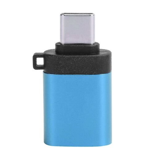 USB3.0 Femelle vers TypeC Adaptateur Convertisseur Données de charge OTG Tête d'étirement sans chaîne (bleu)