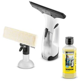 Nettoyeur de vitres Karcher WV2 PLUS blanc + détergent