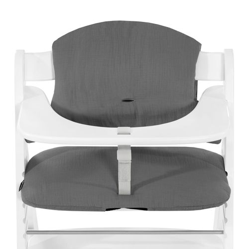 Coussin De Chaise Haute Select Muslin Dark Grey