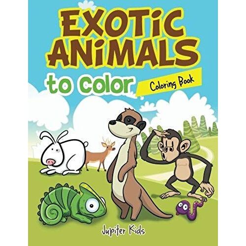 Exotic Animals To Color Coloring Book
