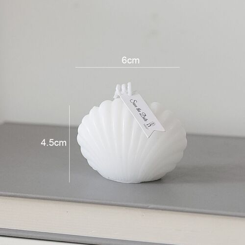 Bougie en coquille populaire aromathérapie, accessoires de tir, ameublement de maison, décoration de salon faite à la main, petits cadeaux, décor de bougie en coquille