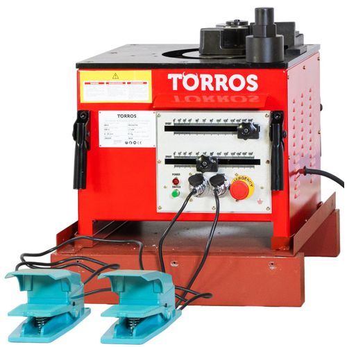 Plieuse fer à beton électrique pour cintrage barres d'armature de 6 à 25 mm angles de 0° à 180° 1,7 kW 230V Torros RB25