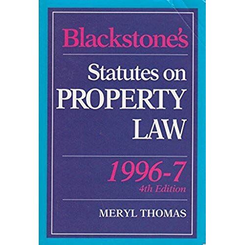 Blackstone's Statutes On Property Law (Blackstone's Statute Books)