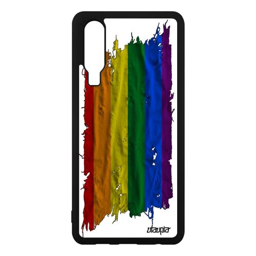 Coque Huawei P30 Silicone Drapeau Gay Pride Rainbow Pas Cher 4g Gaypride Case Marche Des Fiertés Arc En Ciel Parade Lesbien Portable
