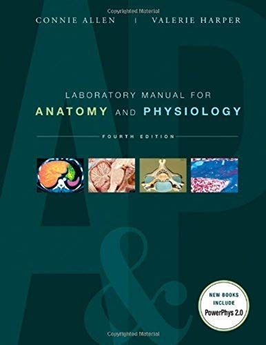 Laboratory Manual For Anatomy And Physiology 4th Edition By Allen, Connie, Harper, Valerie (2011) Spiral-Bound