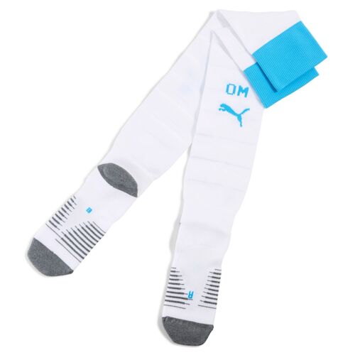 Puma Chaussettes 25/26 Olympique De Marseille Homme, Vêtements, Blanc/Azure, 39-42