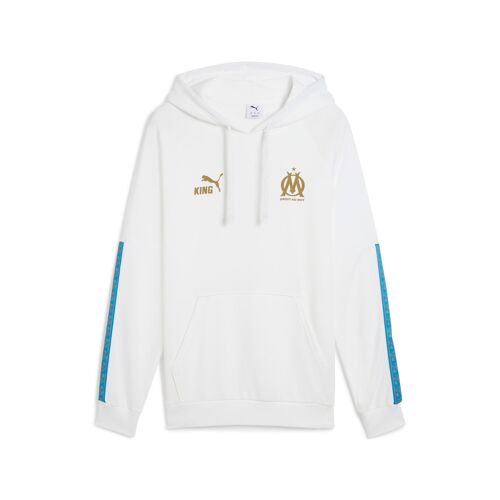 Puma Hoodie King Olympique De Marseille Homme, Sport, Blanc/Doré, S
