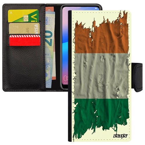 Coque Rabat Pour M13 Cuir Porte Cartes Drapeau Irlande Irlandais Euro Smartphone Basket Antichoc Portable Foot Rugby Samsung Galaxy