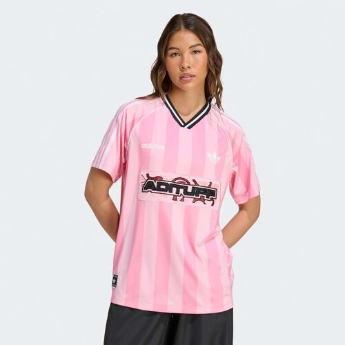 Adidas Originals Jersey Adituff À 3 Bandes Femme Maillots Rose Taille L Vêtements