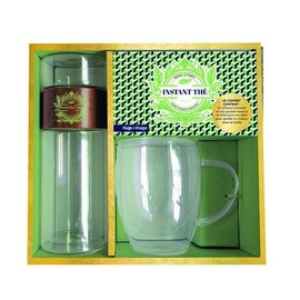 Instant Thé - Prenez Le Temps, Laisser Infuser Et Dégustez ! - Coffret Avec : Un Infuseur Nomade Et Une Grande Tasse À Double Paroi En Verre