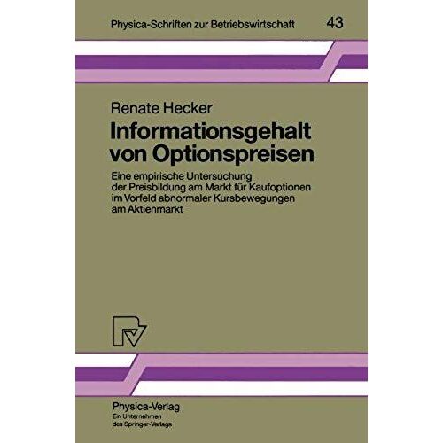 Informationsgehalt Von Optionspreisen