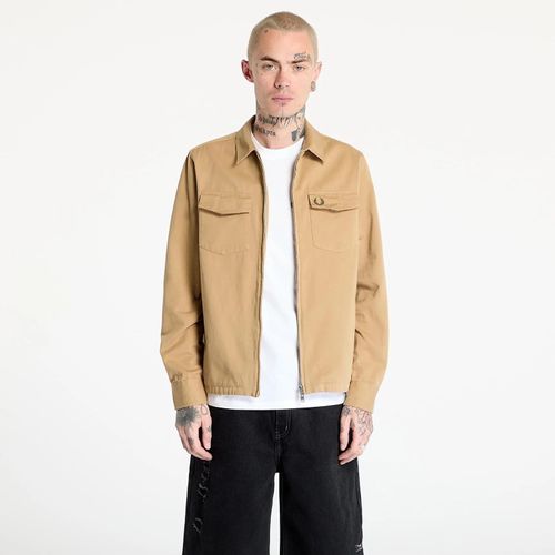 Chemise Fred Perry Twill Zip-Through Overshirt Warm Stone M