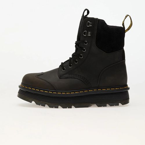 Baskets Dr. Martens Zebzag 8 Tie Black E.h. Suede Charcoal Grey Burnished Waxy Pull Up Eur