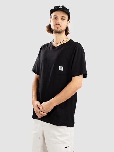Element Basic Pocket Label T-Shirt Noir