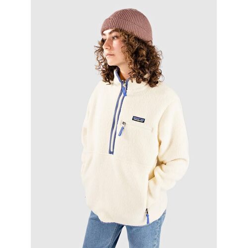 Patagonia Retro Pile Marsupial Half-Zip Pull Polaire Blanc
