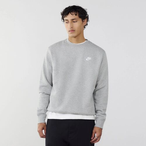 Sweat Crew Club Gris/Blanc Nike - Gris/Blanc - Xl