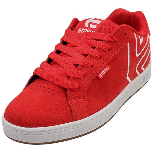 Chaussures Etnies Fader Rouge Blanc Baskets De Skate Pour