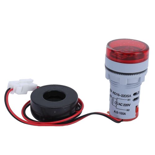Indicateur de signal de l'ampèremètre numérique numérique AC 220V AD16 ?22DSARed