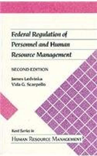 Federal Regulation Of Personnel And Human Resource Management