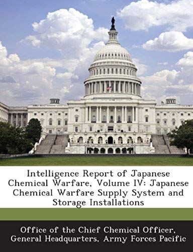 Office Of The Chief Chemical Officer, G: Intelligence Report