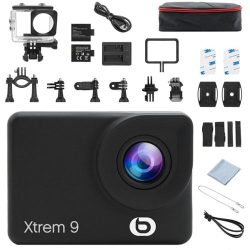 Caméra sport ESSENTIELB Xtrem 9 4K + 25 accessoires