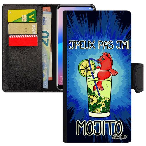 Coque Pour P30 Pro Cuir Je Peux Pas J'ai Mojito Bd Comique Drole Bleu Mobile Bumper Humour Antichoc Telephone Bourré Pochette Huawei