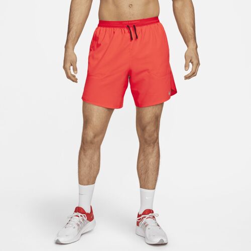 Short De Running Avec Sous-Short Intégré 18 Cm Dri-Fit Nike Stride Pour Homme - Rouge