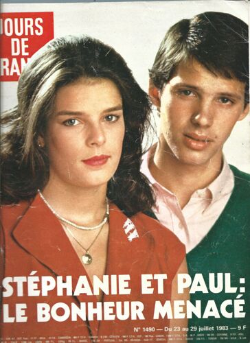 Jours De France 23/07/1983 Stéphanie De Monaco & Paul Belmondo, Umberto Nobile, Charles Paqua Par Catherine Nay, Pascal Simon, Jodie Foster, Claude Chabrol, Mayerling, Pascale Paradis, Faizant, Kiraz