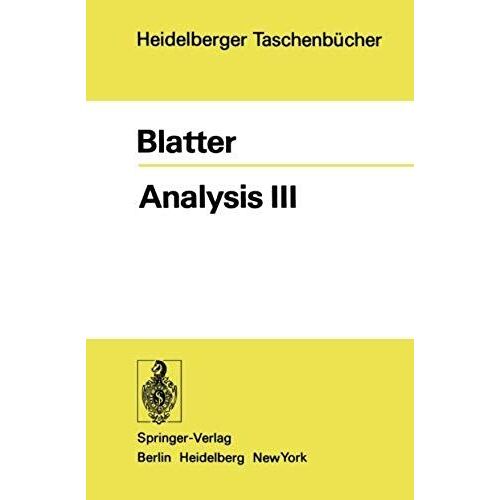 Analysis Iii
