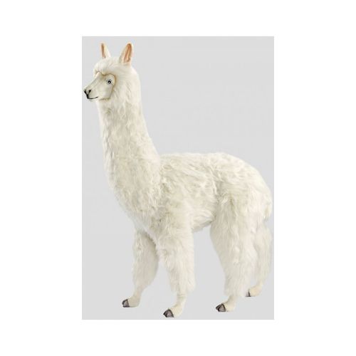 Hansa Peluche Geante Lama Alpaga Blanc 165 Cm H Et 115 Cm L