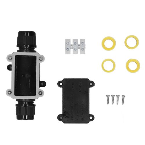 Boîte de jonction IP68 étanche 3 voies Connecteur électrique extérieur pour câble de 5 à 9 mm 9 à 12 mm 12 à 15 mm