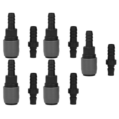5 ensembles de kit de verrouillage de connecteur rapide de type C de coupleur d'air autobloquant en plastique en acier raccord pneumatique (SH + PH40)