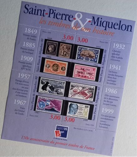 Bloc-Feuillet Philatélique Saint-Pierre-&-Miquelon.