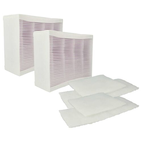 vhbw 6x Filtre compatible avec Vallox ValloPlus 270 MV humidificateur d'air, purificateur d'air - filtre particules fines, filtre à grosse poussière
